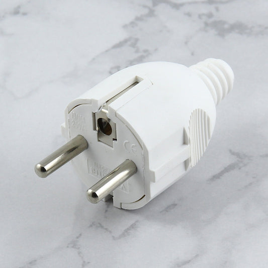 Side Wiring Tripolar Power Plug, EU Plug