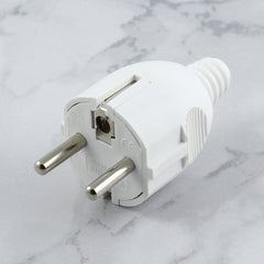 Side Wiring Tripolar Power Plug, EU Plug