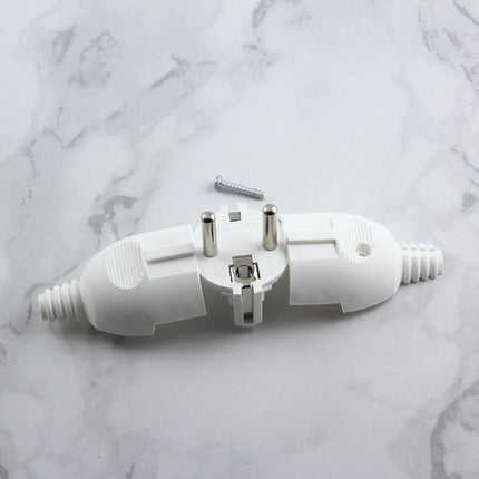 Side Wiring Tripolar Power Plug, EU Plug