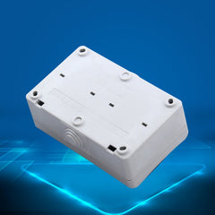 IP44 Waterproof Double-connection Socket with Cover, EU Plug