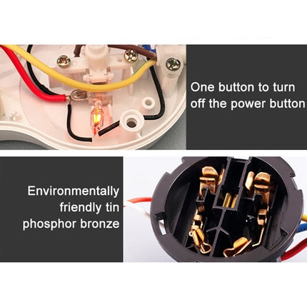 Charging Plug-in Wiring Board Creative Rotary Towline Board 13A Deformed Socket with USB, UK Plug, 4-Bit Socket