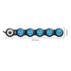 Charging Plug-in Wiring Board Creative Rotary Towline Board 13A Deformed Socket with USB, UK Plug, 5-Bit Socket, 5-Bit Socket with USB