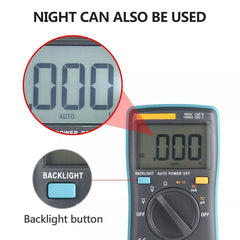 ZT98 CAT III  600V Portable Digital Multimeter 2000 Counts Back-light AC / DC Current Voltage Tester Meter with LCD Screen & Holder, ZT98