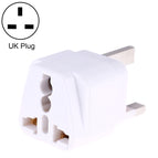 UK Plug(with Fuse) / White