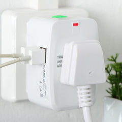 110-250V Multi-function Travel Universal Converter with Dual USB Interfaces, EU / UK / US / AU Plug