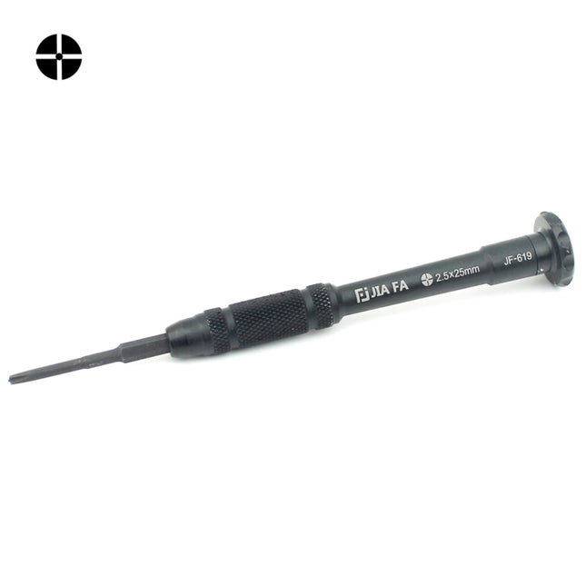 JIAFA JF-619-2.5 Hollow Cross Tip 2.5 x 30mm Repair Middle Bezel Screwdriver for iPhone, 2.5 Hollow Cross