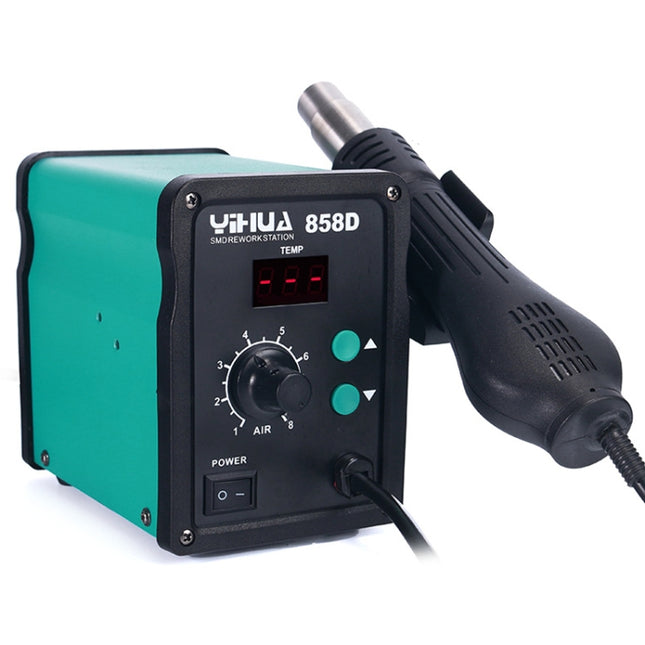 YIHUA 858D AC 220V LED Display Adjustable Temperature Hot Air Gun, 858D