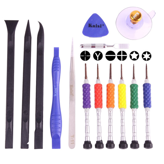 K-T3601 14 in 1 (6 x Screwdriver + 1 x Tweezers + 1 x Stainless Steel Spudger + 1 x Anti-static Spudger + 3 x 146 Spudger + 1 x Suction Sucker + 1 x Triangle Opener) Profession Multi-purpose Opening Tool Set for iPhone, Samsung, Xiaomi and More Phones�...