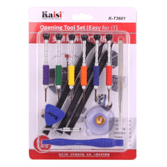 K-T3601 14 in 1 (6 x Screwdriver + 1 x Tweezers + 1 x Stainless Steel Spudger + 1 x Anti-static Spudger + 3 x 146 Spudger + 1 x Suction Sucker + 1 x Triangle Opener) Profession Multi-purpose Opening Tool Set for iPhone, Samsung, Xiaomi and More Phones�...