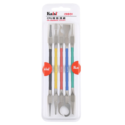 Kaisi i9801 CPU Professional Mobile Phone / Tablet Plastic Disassembly Rods Crowbar Repairing Tool Kits, i9801