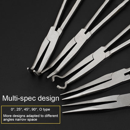 11 Inch Multi-function 45 Degree Bending Needle-nosed Pliers Hand Tool, 45 Degree Bending