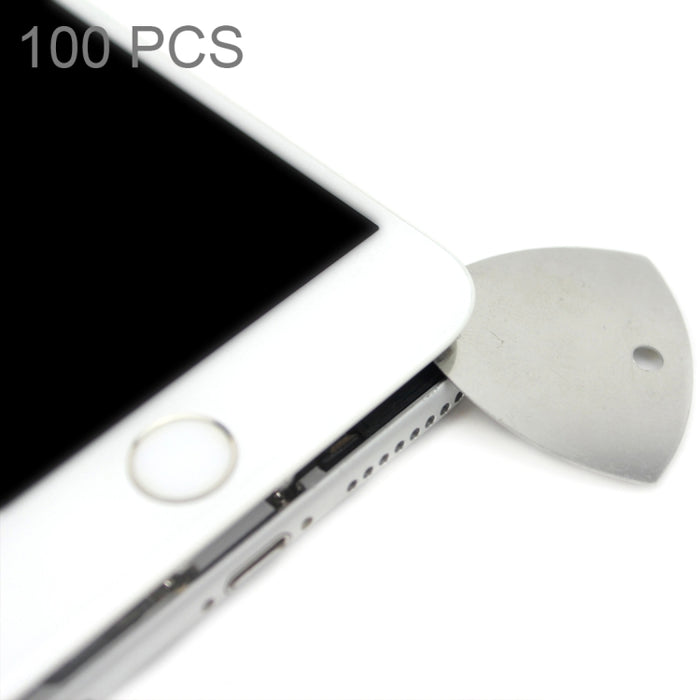 100 PCS JIAFA P8819 Stainless Steel Phone Repair Triangle Opening Picks, P8819