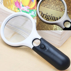 Mini Portable 3-45X Handheld (Black), 3 LED Black, 3 LED White