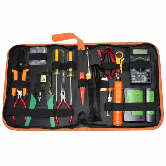 JAKEMY PS-P15 16 in 1 Professional LAN Network Kit Crimper Cable Wire Stripper Cutter Pliers Screwdriver Tool, 16 in 1