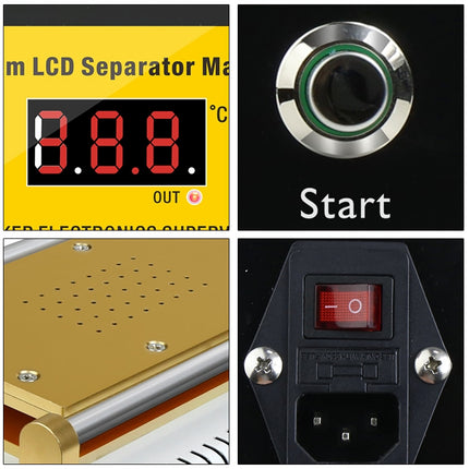 BAKU BK-948D 500W Vacuum Anti-static LCD Touch Panel Separator Machine, AC 110V, BK-948D 500W 110V