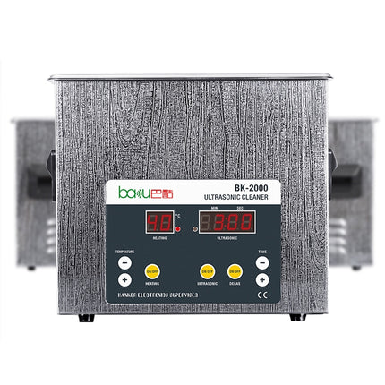 BAKU BK-2000 120W 3.36L LCD Display Heating Ultrasonic Cleaner with Basket, AC 220V, EU Plug, BK-2000 120W 3.36L 220V