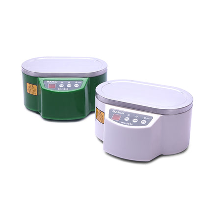 BAKU BK-9050 30W / 50W Adjustable 0.6L LCD Display Ultrasonic Cleaner, AC 220V, BK-9050 30W / 50W 0.6L 220V White, BK-9050 30W / 50W 0.6L 220V Green