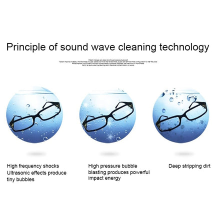 BAKU BK-3550 35W / 50W Adjustable 0.8L LCD Display Ultrasonic Cleaner, AC 220V, EU Plug, BK-3550 35W / 50W 0.8L 220V