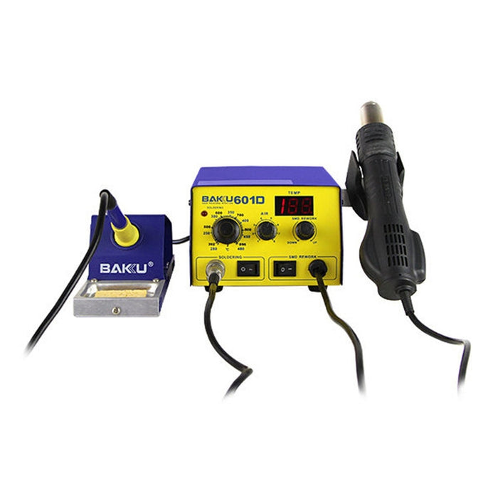 BAKU BK-601D AC 110V LED Display 2 in 1 Hot Air Gun Soldering Iron Soldering Station, BK-601D AC 110V