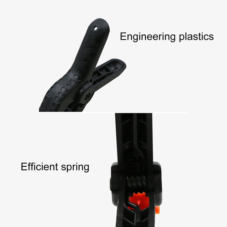 5 PCS Woodworking Photo Studio Photography Backdrop Nylon Clip Support Spring Clamp, Length: 117mm