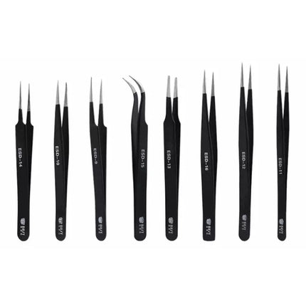 BEST BST-13 Precision Anti-static ESD Stainless Steel Tweezers, BST-13