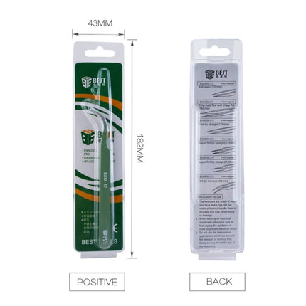 BEST BST-17 Precision Anti-static ESD Stainless Steel Tweezers, BST-17