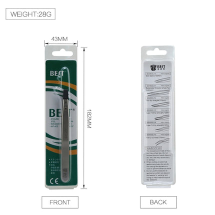BEST BST-250  Stainless Steel Snti Static Tweezer, BST-250