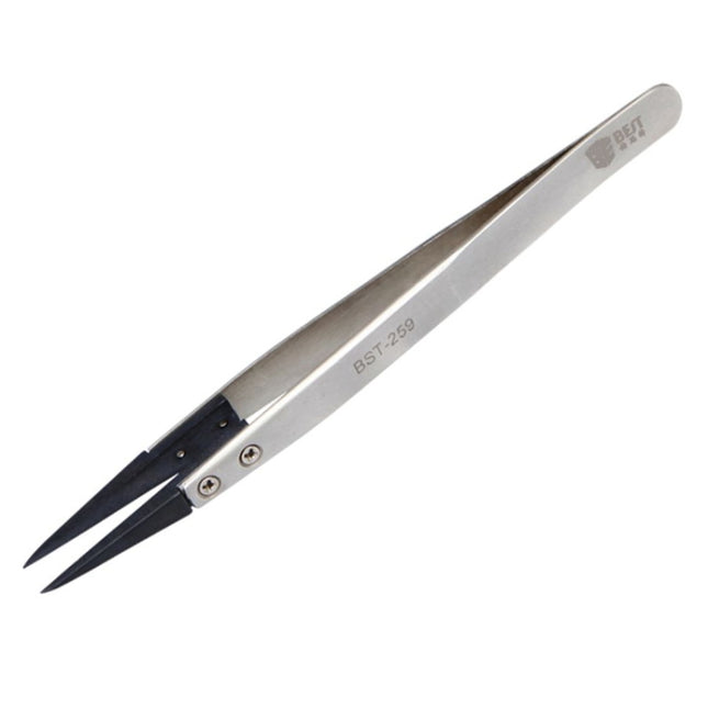 BEST BST-259 Stainless Steel Snti Static Tweezer, BST-259