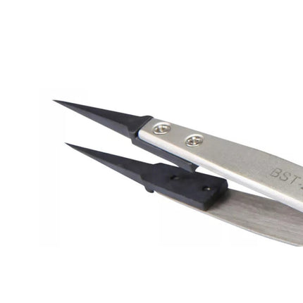 BEST BST-259A  Stainless Steel Snti Static Tweezer, BST-259A