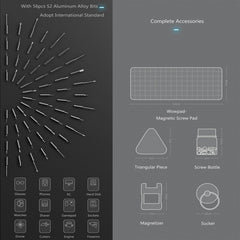 Xiaomi WOWSTICK 1F+ 69 in 1 Electric Screwdriver Cordless Lithium-ion Charge LED Power Screwdriver, Wowstick 1F+