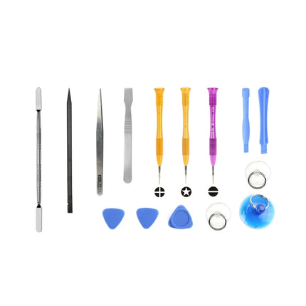 JF-8133 15 in 1 Metal + Plastic iPhone Dedicated Disassemble Repair Tool Kit, JF-8133