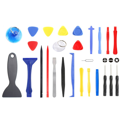 JF-8141 26 in 1 Metal + Plastic Crowbar Spudger Repairing Disassemble Tool Kit, JF-8141