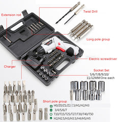 4.8V Multi-functional Household Electric Screwdriver Electric Drill Electric Screwdriver Set US Plug