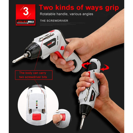 4.8V Multi-functional Household Electric Screwdriver Electric Drill Electric Screwdriver Set US Plug