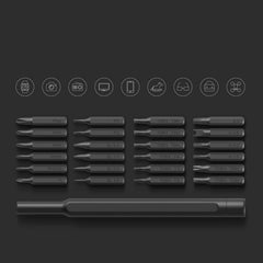 Original Xiaomi Mijia Wiha Daily Use Screwdriver Kit 24 in 1 Precision Magnetic Bits Aluminum Box Mijia Wiha Screw Driver Set, Mijia 24 in 1