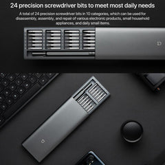 Original Xiaomi Mijia Wiha Daily Use Screwdriver Kit 24 in 1 Precision Magnetic Bits Aluminum Box Mijia Wiha Screw Driver Set, Mijia 24 in 1