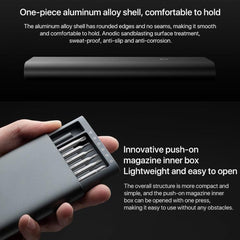 Original Xiaomi Mijia Wiha Daily Use Screwdriver Kit 24 in 1 Precision Magnetic Bits Aluminum Box Mijia Wiha Screw Driver Set, Mijia 24 in 1