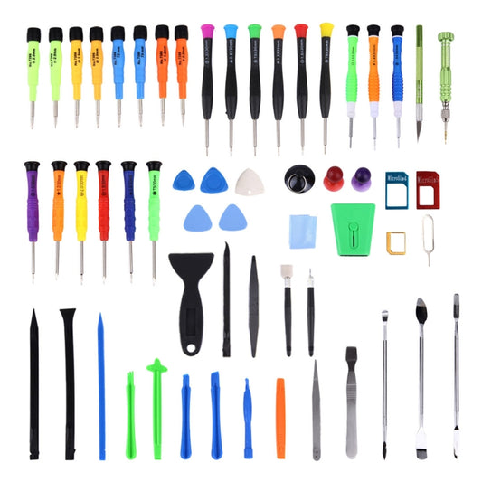 60 in 1 Professional Screwdriver Repair Open Tool Kit with SIM Card Adapter Set for Mobile Phones, 60 in 1