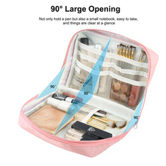 FunAdd Large-capacity Pencil Case Storage Organizer Canvas Cosmetic Bag, Size: 230 x 170 x 75mm, 230 x 170 x 75mm