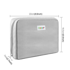 FunAdd Large-capacity Pencil Case Storage Organizer Canvas Cosmetic Bag, Size: 230 x 170 x 75mm, 230 x 170 x 75mm