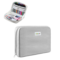 FunAdd Large-capacity Pencil Case Storage Organizer Canvas Cosmetic Bag, Size: 230 x 170 x 75mm, 230 x 170 x 75mm