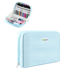 FunAdd Large-capacity Pencil Case Storage Organizer Canvas Cosmetic Bag, Size: 230 x 170 x 75mm, 230 x 170 x 75mm