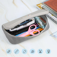 HAWEEL Pencil Case Cosmetic Storage Organizer Canvas Glasses Bag, Size: 230 x 110 x 70mm, 230 x 110 x 70mm