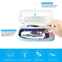 FunAdd Pencil Case Cosmetic Storage Organizer Bag, Size: 235 x 105 x 50mm