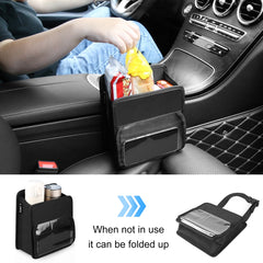 FUNADD Portable Folding Car Back Seat Hook Storage Box, Car Storage Box