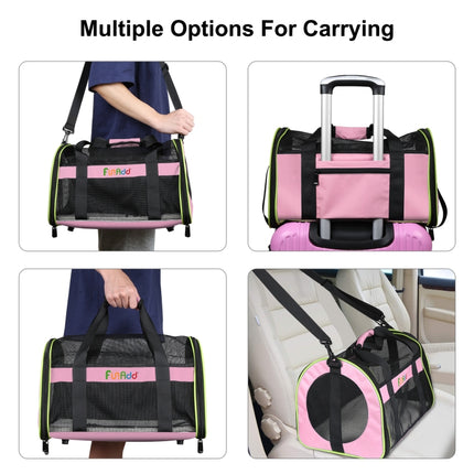 FUNADD Pet Travel Carrier Bag Shoulder Foldable Tote Bag