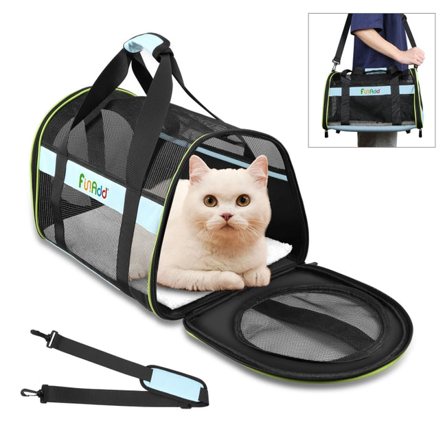FUNADD Bolsa de viaje para mascotas, bolsa de hombro plegable, bolsa de transporte