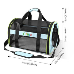 FUNADD Pet Travel Carrier Bag Shoulder Foldable Tote Bag, Carrier Bag