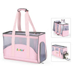 Bolsa transpirable para mascotas / Rosa