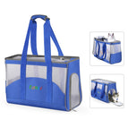 Bolsa transpirable para mascotas / Azul